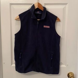 Vineyard Vines Kids Navy Blue Fleece Vest